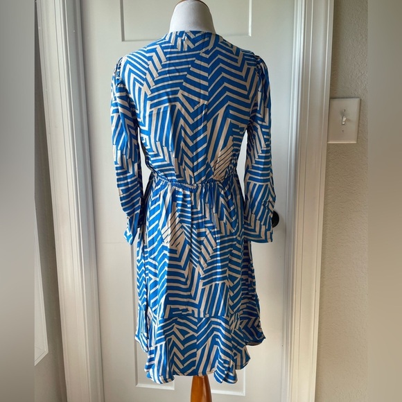 Anna Kay Geometric Print Flounce Hem Minna Dress - Picture 11 of 13